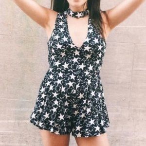 MOVING - MAKE AN OFFER LF Rumor Boutique Star Halter Romper